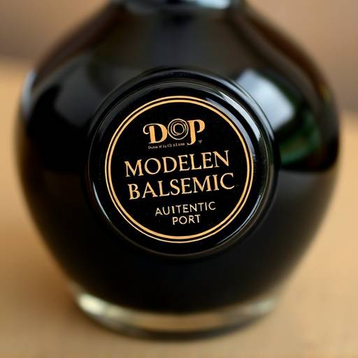 Bottiglia di aceto balsamico tradizionale di Modena DOP con sigillo di garanzia