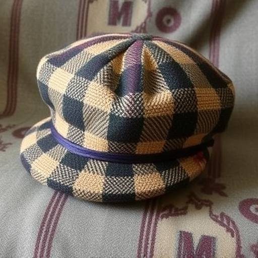 Coppola siciliana tradizionale in tessuto di lana scozzese