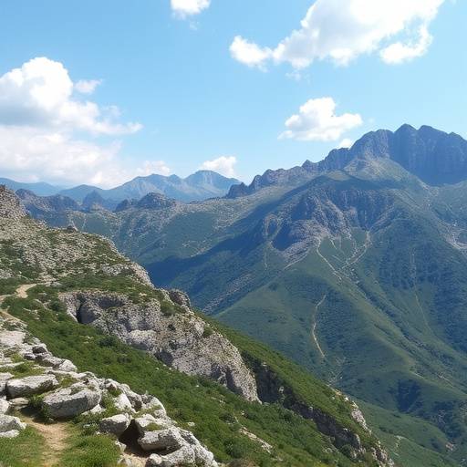 Paesaggio montano in Abruzzo